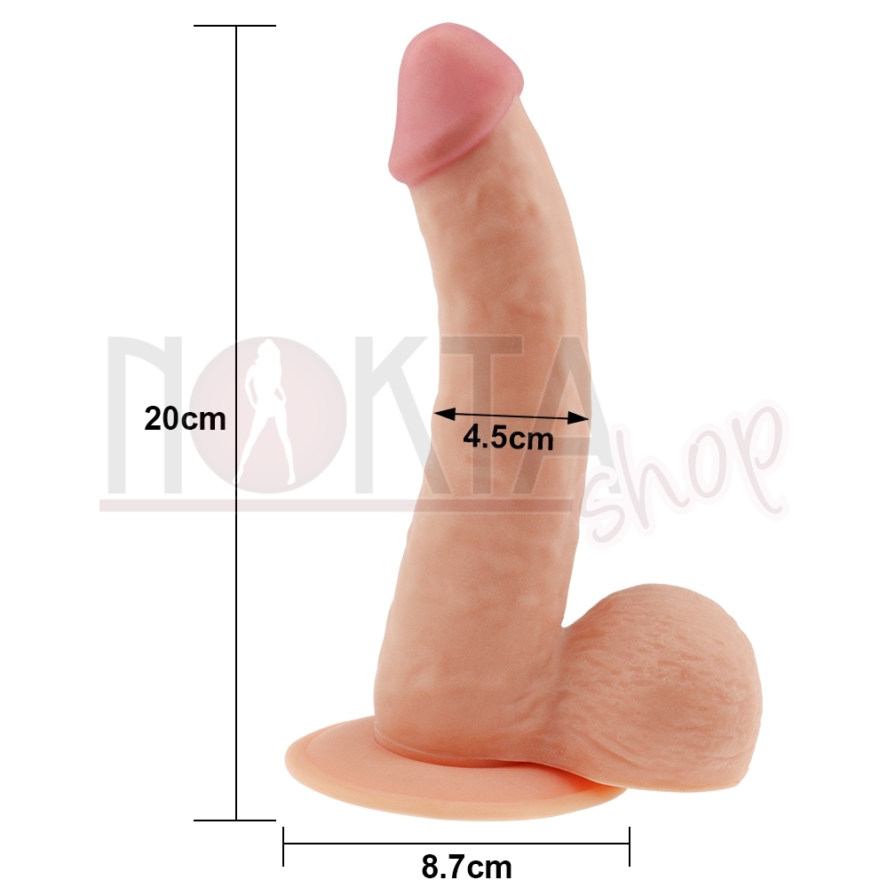 20 cm ultra yumuşak gerçekçi penis