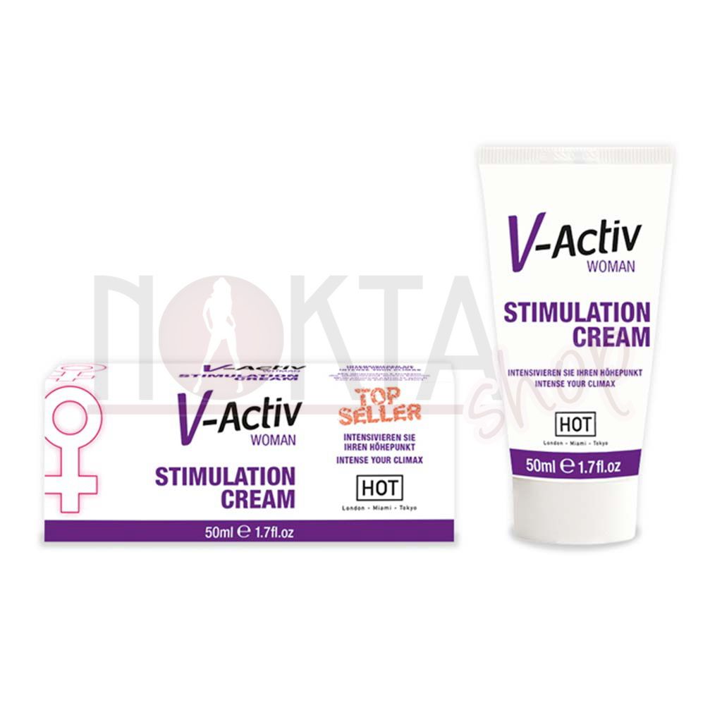 Hot v-activ stimulation cream 50ml bayan krem