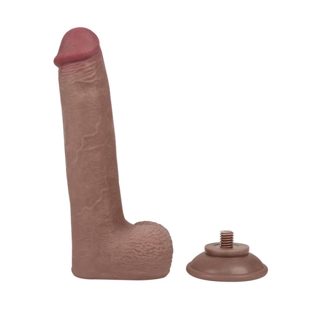 özel çift katmanlı 21 cm yumuşak dokulu gerçekçi dildo