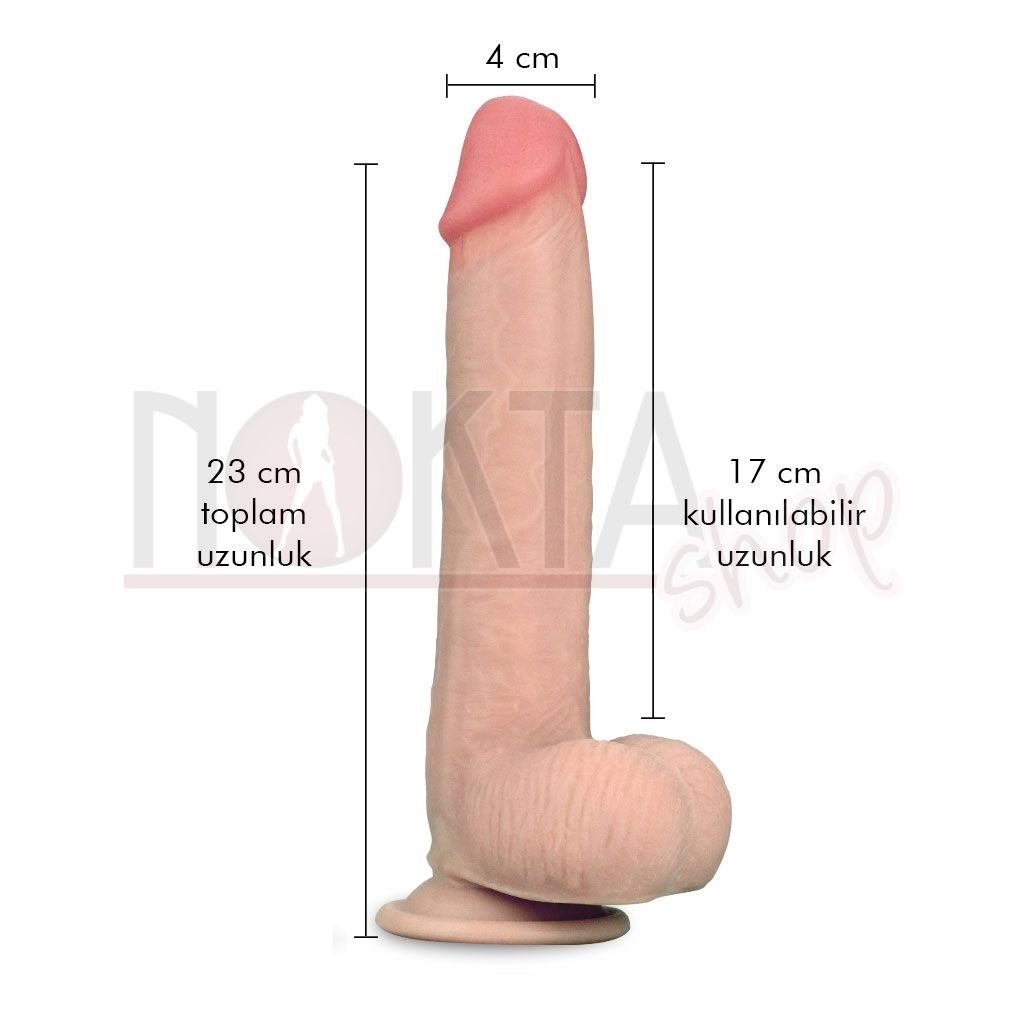 Victor 23cm ultra gerçekci büyük realistik penis